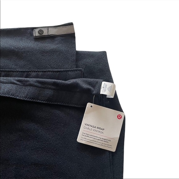 Lululemon Vinyasa Wrap Heathered nocturnal teal and black NWT - Picture 8 of 8